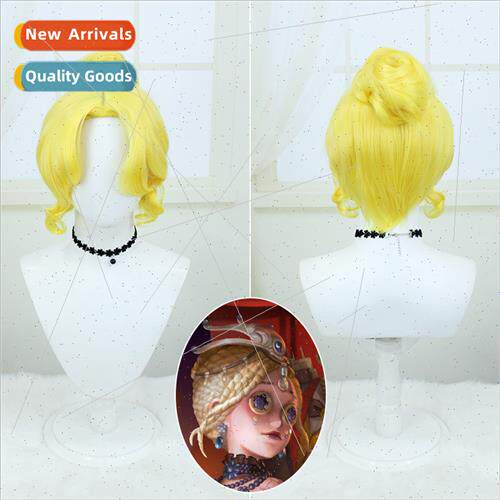 fifth personaly dancing girl gold skin Crotto cosplay wig mo