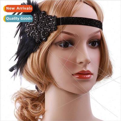New Korean hair accessories headbands feather headbands head