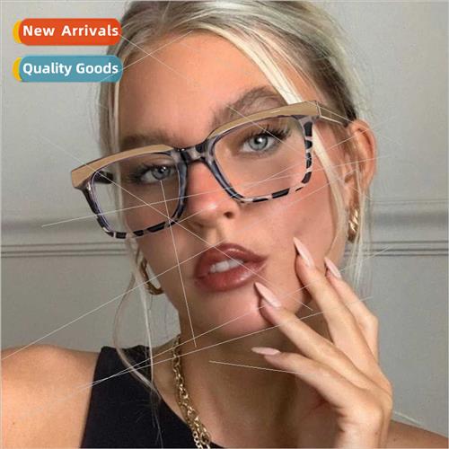 2024 new Korean retro square frame veiled show face small an