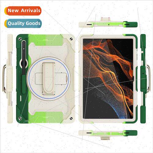 适用Samsung Tab S8Ultra Tablet Case Anti-bend X900 Rotating