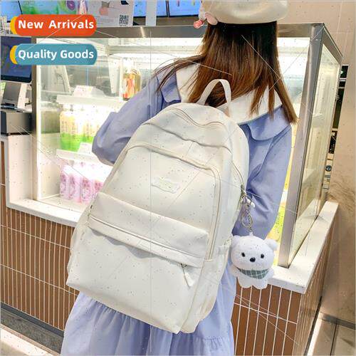 HK retro schoolbag female ins wind tide  large capacy simple