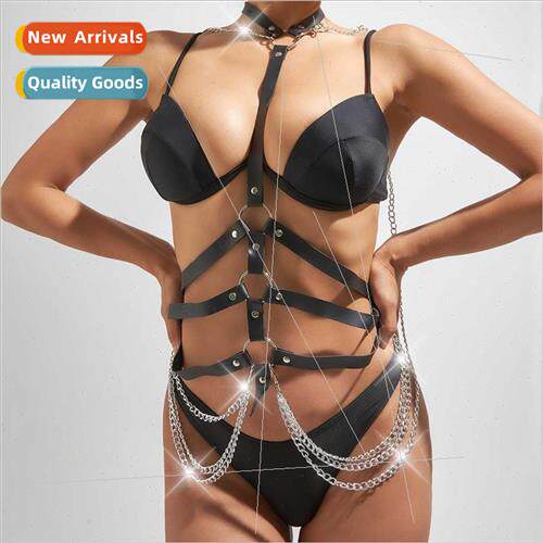 Europe New Trend Chain Belt Leather Accessories Bra Chain We