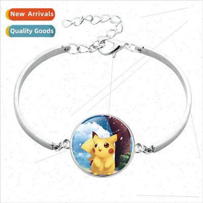 Pokemon Pikachu Time Gems Alloy Bracelet Cartoon Anime Pokem