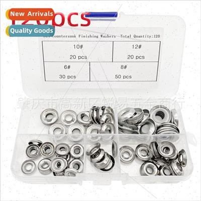 120pcs boxed 304 fish-eye washers convex washers hollow bowl