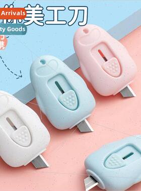 Cute mini penguin art knife portable unpacking courier small