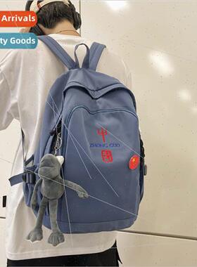 Schoolbag female junior ins wind simple large capacy backpac