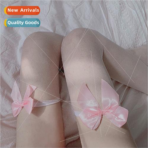 Female sweet and cute Lola bow jk stockings sexy high over t