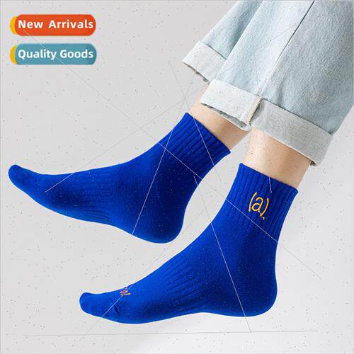 Socks men mid-calf summer thin anti-odor sweat-absorbing cot