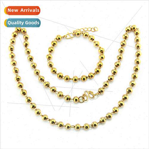 Europe men women beads necklace eco-friendly copper gold sim