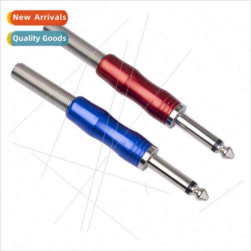 New ckel-plated DIY soldered 6.35mm mono guitar audio cable