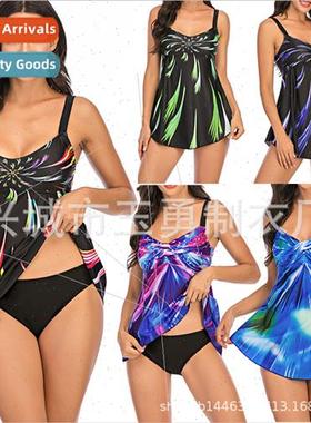 2021 new Tankini large size fat skirt spl swimsu Europe cons