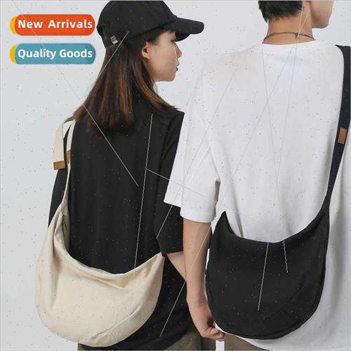 new fall winter retro large-capacy canvas crossbody bag fema