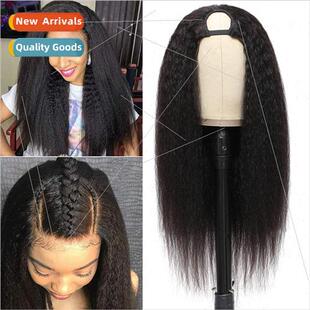 Europe Wigs Yaki Fluffy U Wigs kinky straight Long U Part Wi