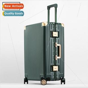 Trolley case aluminum frame luggage universal wheel aluminum