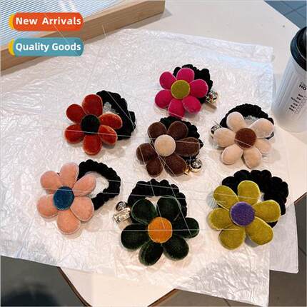 Super gentle hair band ~ Korea new sponge flower ponytail ti