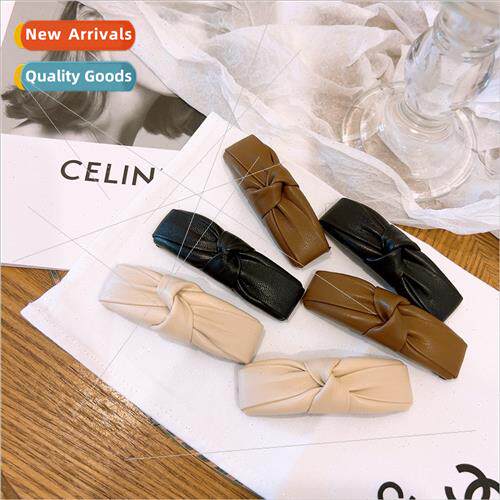 baby fall PU hundred bread BB clip side clip female hair acc