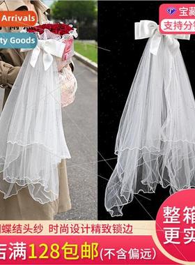 Bow veil  520 confession proposal bouquet diy material flori