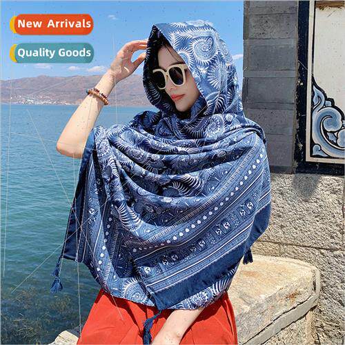 Spring and summer outside the silk scarf shawl ethnic  Yunna