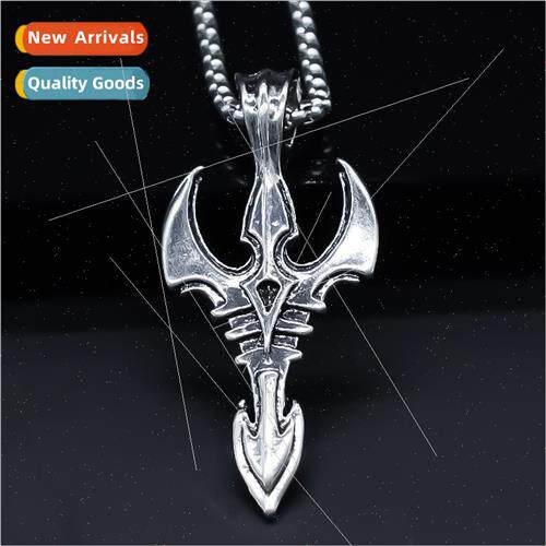 Punk necklace niche alloy giant sword pendant set tide male