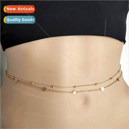 Europe Retro Sexy Fashion Accessories Sequins Body Chain Dou