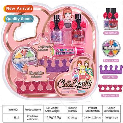 Childrens makeup toys girls play house manicure set blush co
