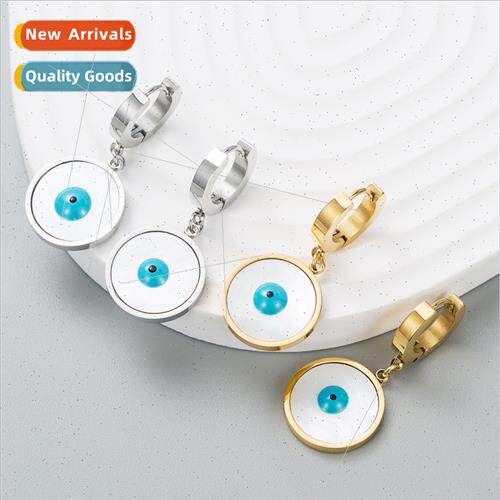 Large shell fashion nd high-level sense devil eyes stainless