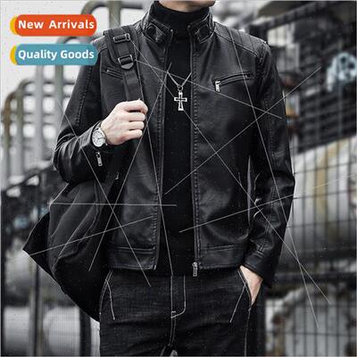 Autumn winter new men jackets casual leather jacket men moto