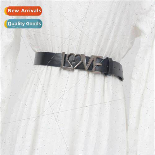 LOVE metal buckle belt female punk versatile nd decorative l