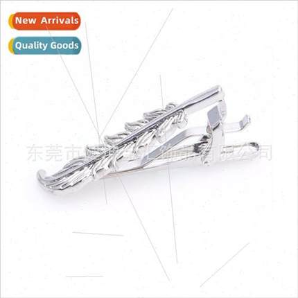 Personalized Leaf Tie Clip Creative Feather Tie Clip Leaf Ti