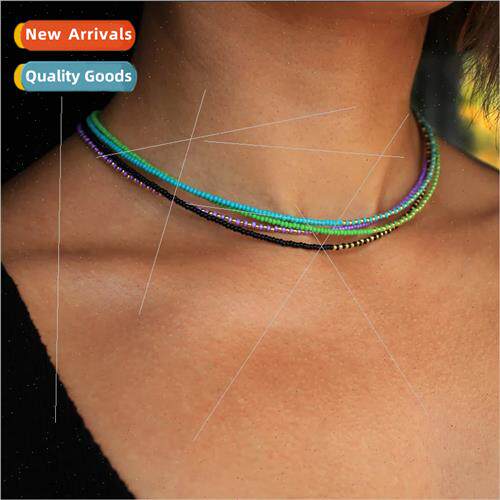 Dopamine jewelry niche wind bead stacking necklace female do