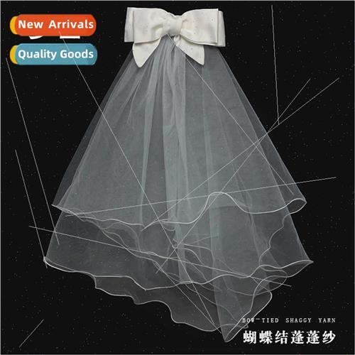 Bow tulle veil veil flower packaging handmade materials bouq