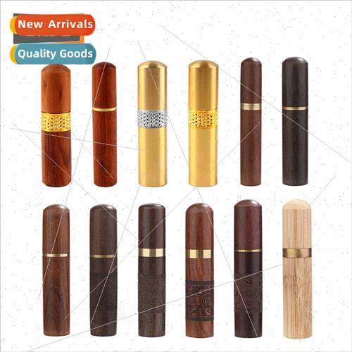 New wooden toothpick holder sandalwood storage needle holder