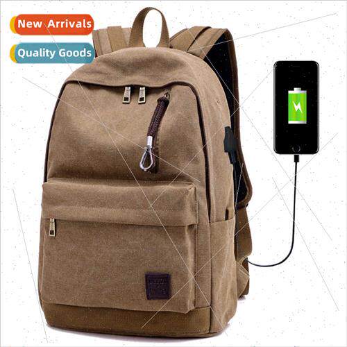 Men Shoulder Bags Women Bags Canvas Bags USB Charging Outdoo
