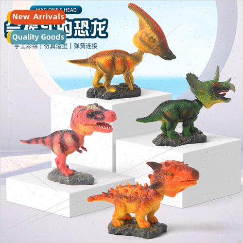 Dinosaur toy ornament bobble head small dinosaur desk car sm