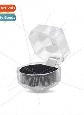 Crystal Ring Box Magic Accessories Transparent Small Octagon