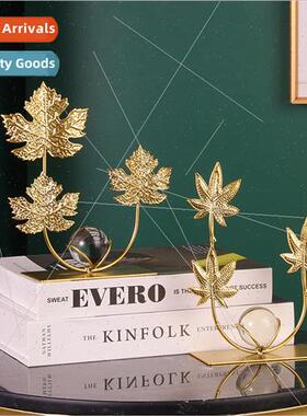 Iron maple leaf ornaments home home soft furnishings entrywa