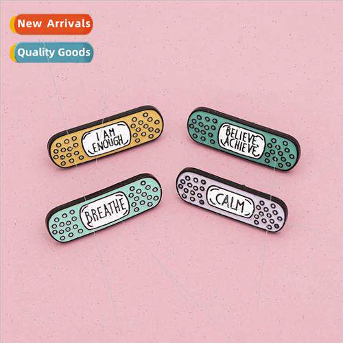 Cartoon Korean colorful breathing band-aid English letters s
