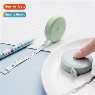 Household plastic small soft ruler automatic retractable tap