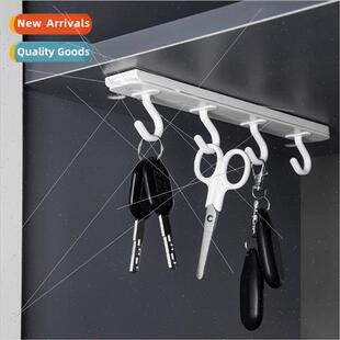 No punch wall hanging upside down push-pull small storage ho