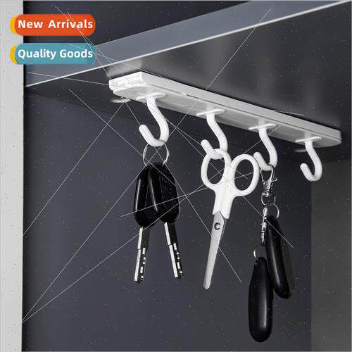 No punch wall hanging upside down push-pull small storage ho