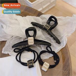 hair buckle frosted card letters grip large retro New