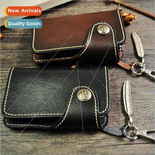 Leather Vintage Men Women Japan Key Bags Pure Leather Multi-