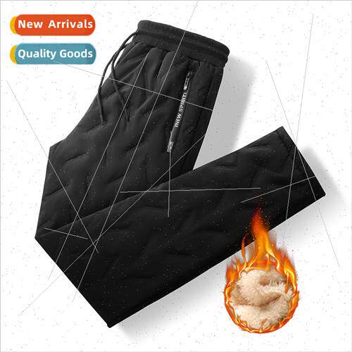 Leisure lamb wool casual pants new men winter warm cotton pa