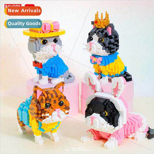 Beledi new micro-particle puzzle blocks cat children assembl