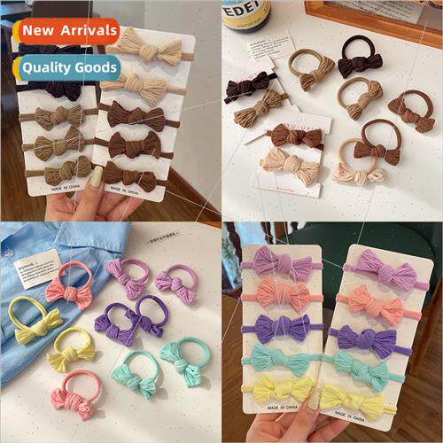 10 pcs curry bow headbdoes not hurt hair no seams hair rope