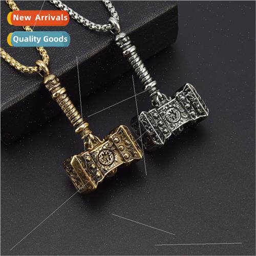 Europe domineering Thor hammer men necklace pendant tide peo