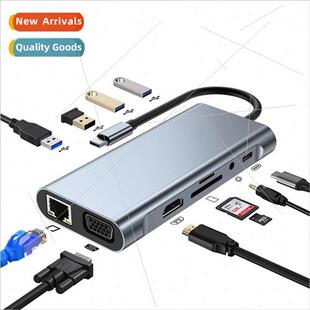 Type-C docking station 11in1 USB hub to hdmi VGA to computer