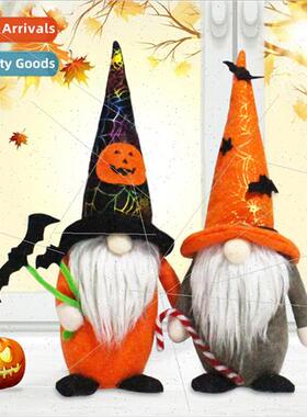 Halloween Faceless Doll Ghost Festival Bat Cane Standing Fig