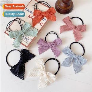 rope hollow wind simple versatile hair bow large pack
