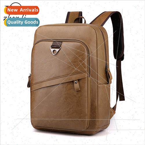 Shoulder bag men simple leisure business laptop bag PU leath